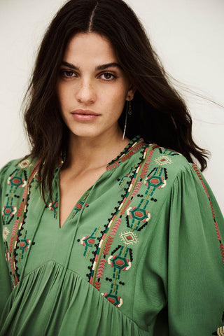 BA&SH - Tilt Blouse - Vert