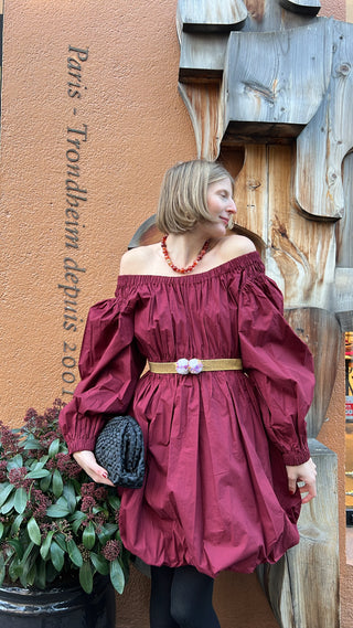 ULLA JOHNSON - Martine Dress - Bordeaux