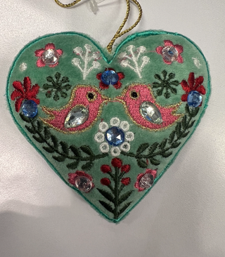 CHEHOMA - Hanging Turquoise Bohemian Heart