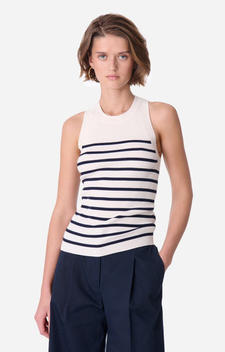 VANESSA BRUNO - Edea Top - Off White/Navy