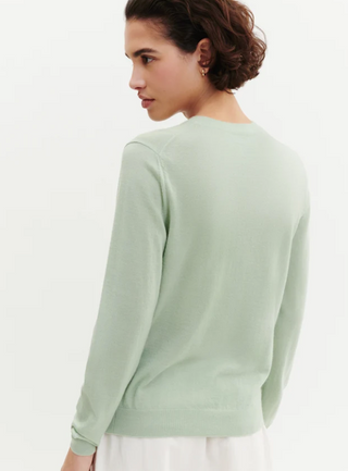 BOMPARD - Félicie Crew Neck - Vert Amande