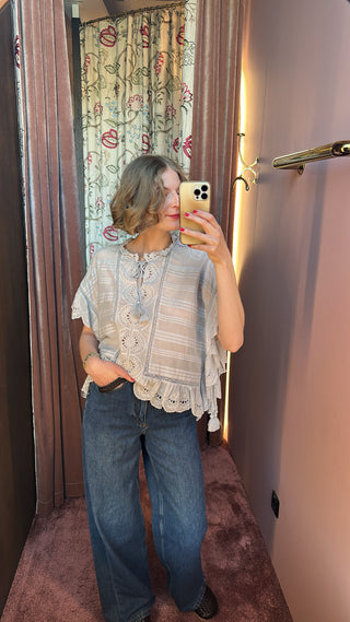 ISABEL MARANT ÈTOILE - Payton Top - Light Blue