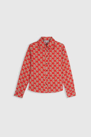 MARIA DE LA ORDEN - Alana Shirt - Red Flowers