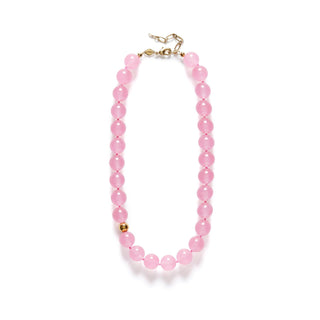 ANNI LU - Pink Bubble Necklace - Gold