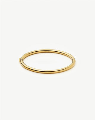 MISSOMA - Classic Round Hinged Bangle - Gold