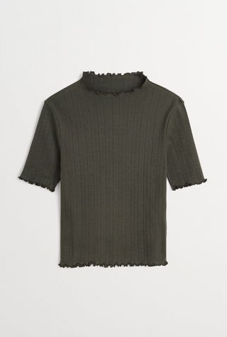 SKALL - PRE-ORDER Edie T-Neck Tee - Dark Green