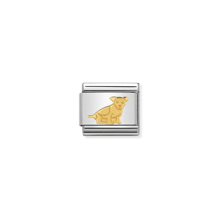 Nomination - Link EARTH ANIMALS 18k gold Seated Dog