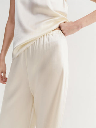 ALMADA LABEL - Bias Satin Pants - Vanilla
