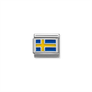 Nomination - Link FLAG steel 925 sterling silver SWEDEN
