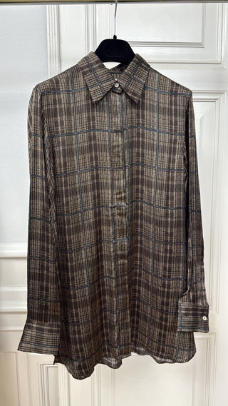 Officine Générale - Ronia Shirt - Coffee/Cream/Black