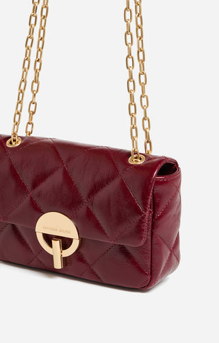 VANESSA BRUNO - Medium Moon Bag - Cerise