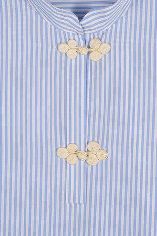 MARIA DE LA ORDEN - Bianca Shirt - Sky Bue Stripe