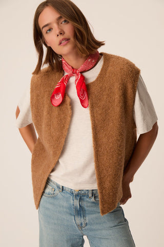 DES PETITS HAUTS - Nybiche Scarf - Coeur Rouge