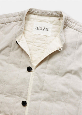 AIAYU - Haze Jacket Cotton Slub - Natural