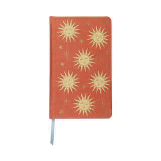 DesignWorks Ink - Celestial Bookcloth Journal - Terracotta Sun