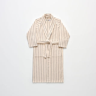BONGUSTA - Naram Bathrobe - Creme & Ink