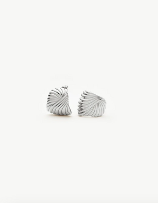 MISSOMA - Ripple Stud Earrings - Silver