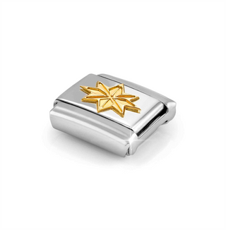 Nomination - Link CLASSIC steel 18k gold WIND ROSE