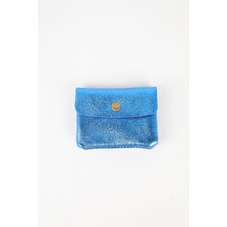 MAISON FANLI - Porte-Monnaie Petit - Bleu Roi Irisé