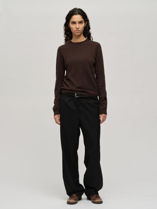 People's Republic Of Cashmere - Women's Fitted Roundneck - Black Truffle