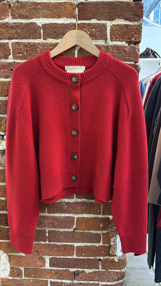 VANESSA BRUNO - Giverny Cardigan - Carmin