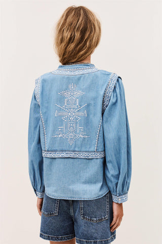 BA&SH - Laura Blouse - Light Blue