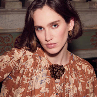 Feeka - Veda Blouse - Blockprint Vison