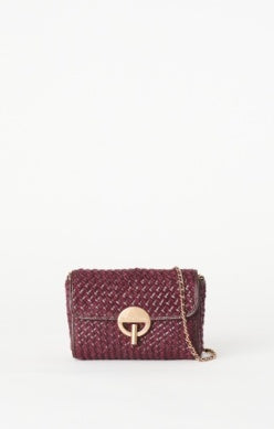 VANESSA BRUNO - Moon Moyen Handbag - Bordeaux