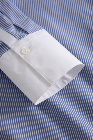 MARK TAN - Bertine Shirt - Blue Stripe