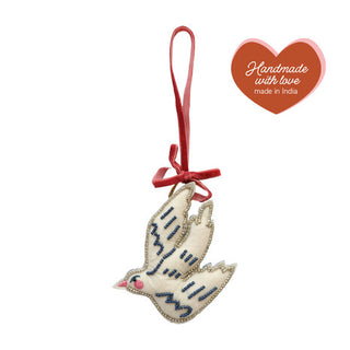 All The Luck in the World - Ornament White Swallow