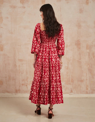 PINK CITY PRINTS - Cindy Dress - Scarlet Forest