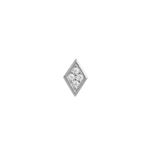 STINE A - Miss Harlekin Earring W/Stones - Silver