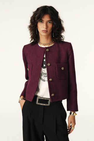 BA&SH - Meredith Jacket - Bordeaux