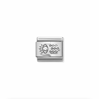 Nomination - Link SYMBOLS 925 sterling silver, Cubic zirconia H of Fatima