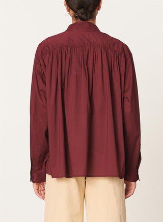 VANESSA BRUNO - Calvin Blouse - Bordeaux