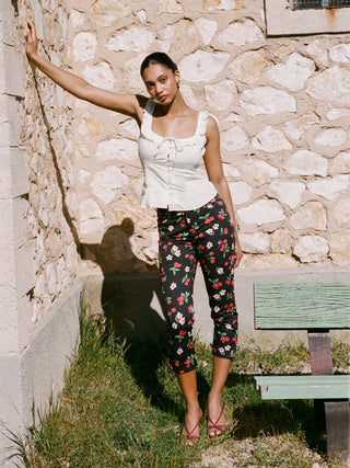 Rouje - Zita Pant - Cherry Noir