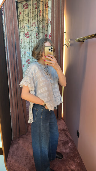 ISABEL MARANT ÈTOILE - Payton Top - Light Blue