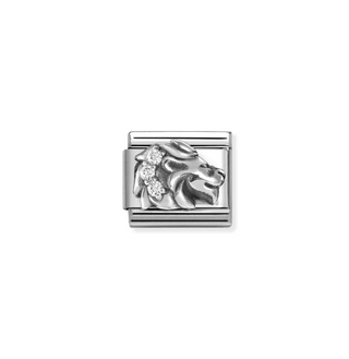 Nomination - Link ZODIAC zirc and 925 sterling silver LEO