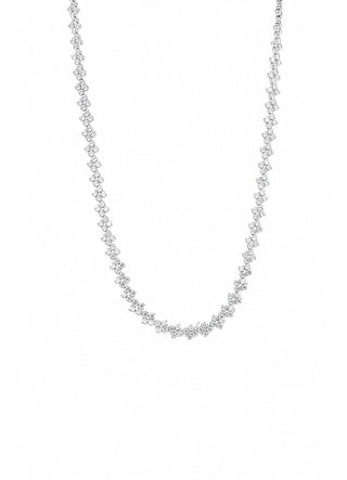 Pico Copenhagen - Claire Crystal Necklace - Clear Silver