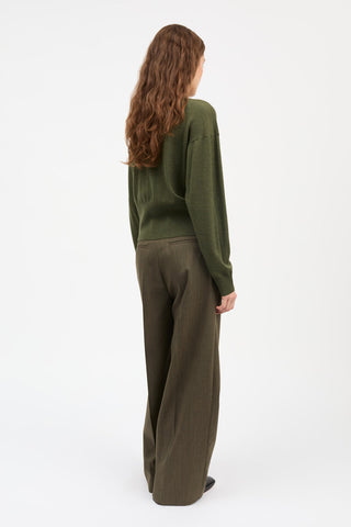 SKALL - Amara Cardigan - Green Mélange