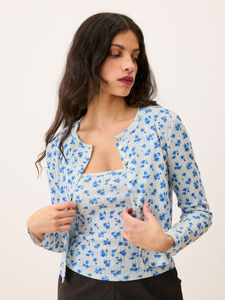 Rouje - Isha Cardigan - Bleu