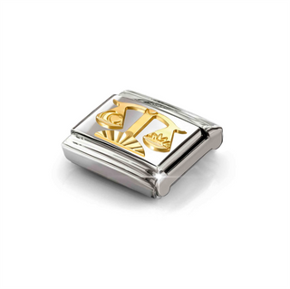Nomination - Link ZODIAC steel 18k gold LIBRA DIAMOND CUT