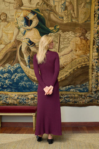 MARIA DE LA ORDEN - Madeleine Dress - Plum