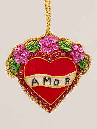 CHEHOMA - Hanging Heart Embroidered Amor