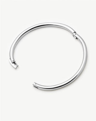 MISSOMA - Classic Round Hinged Bangle - Silver