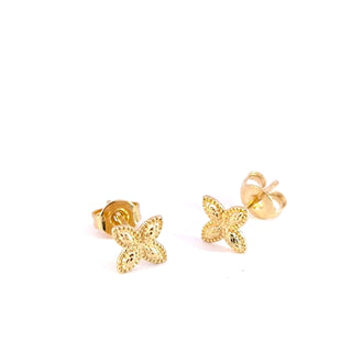 Rose Marie Paris - Stud 4 Leaf Flower - Gold