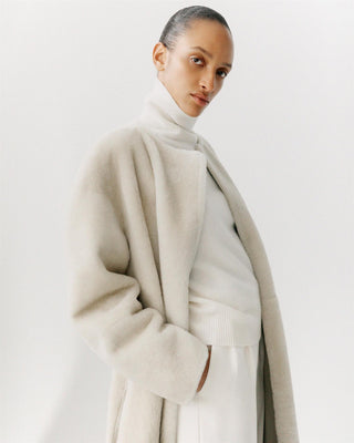 ALMADA LABEL - Shea Shearling Coat - Vanilla (pre-order)