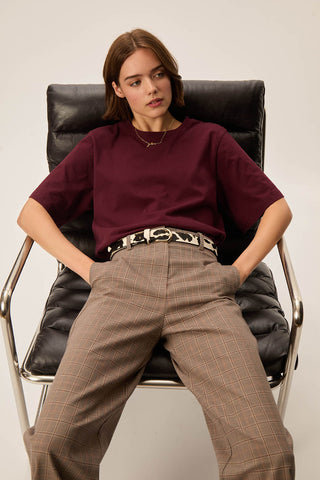 DES PETITS HAUTS - Jerry Tee-Shirt - Griotte