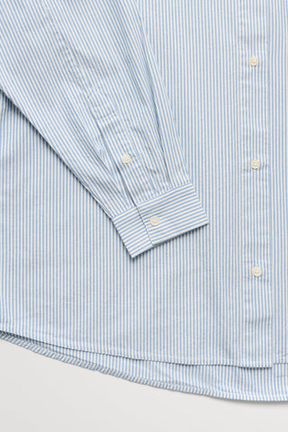 SKALL - Edgar Shirt Oxford - Light Blue/White Stripe