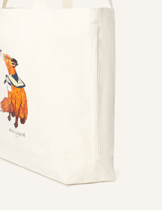 MAISON KITSUNÉ - Dreaming Fox Tote - Ecru
